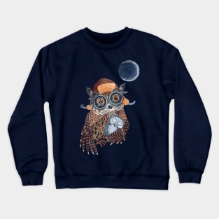 Owl mother with owlet Crewneck Sweatshirt